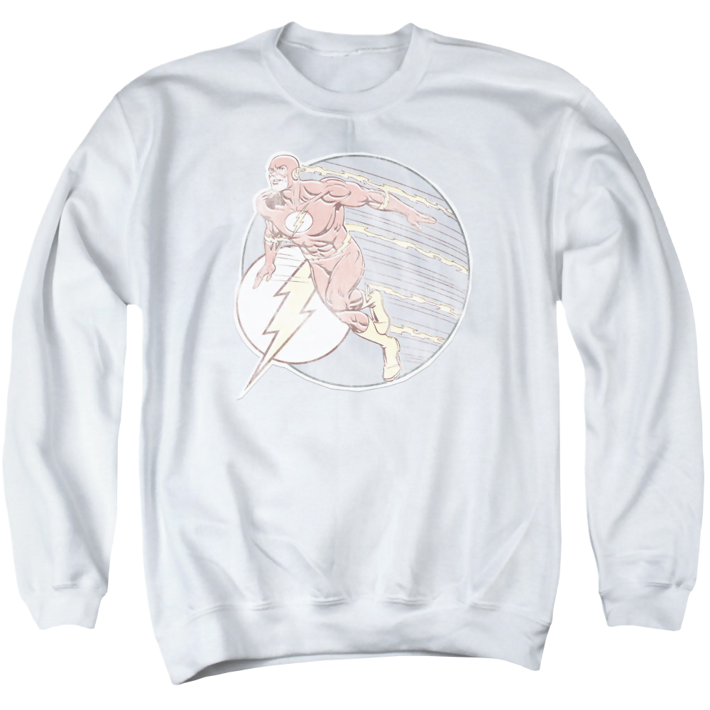 Flash, The Retro Flash Iron On - Men's Crewneck Sweatshirt Men's Crewneck Sweatshirt The Flash   