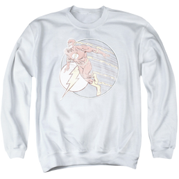 Flash, The Retro Flash Iron On - Men's Crewneck Sweatshirt Men's Crewneck Sweatshirt The Flash   