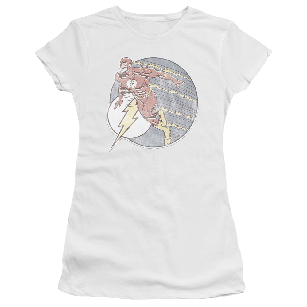 Flash, The Retro Flash Iron On - Juniors T-Shirt Juniors T-Shirt The Flash   