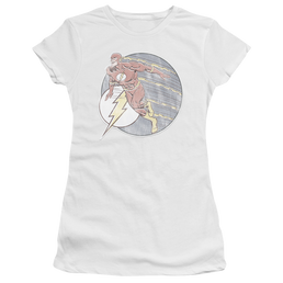 Flash, The Retro Flash Iron On - Juniors T-Shirt Juniors T-Shirt The Flash   