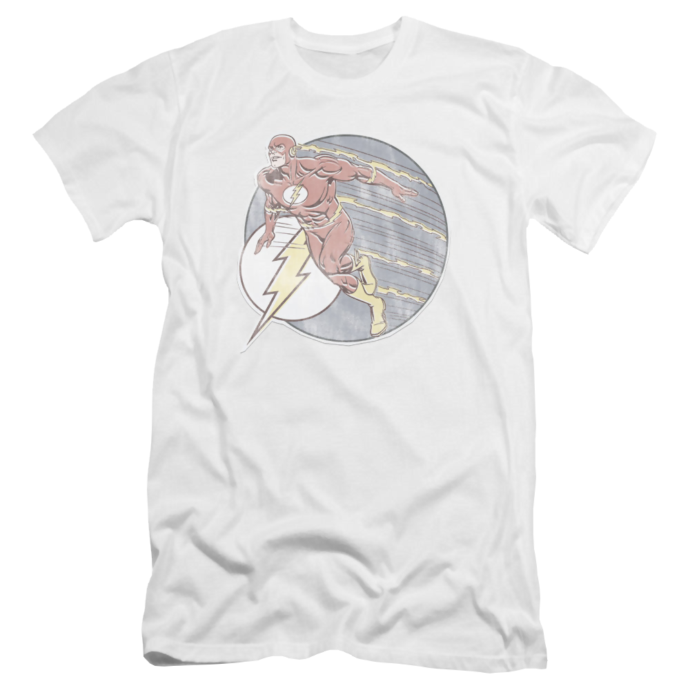 Flash, The Retro Flash Iron On - Men's Premium Slim Fit T-Shirt Men's Premium Slim Fit T-Shirt The Flash   