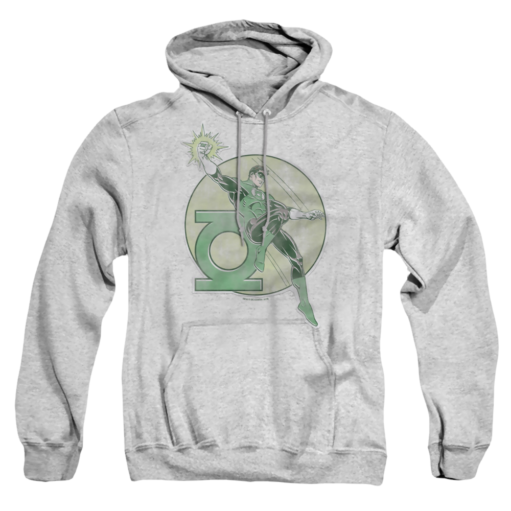 Green Lantern Retro Lantern Iron On - Pullover Hoodie Pullover Hoodie Green Lantern   