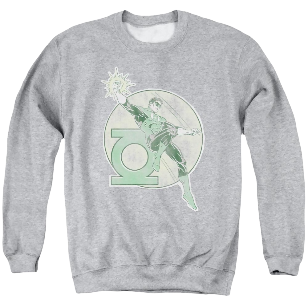 DC Comics Retro Lantern Iron On - Men's Crewneck Sweatshirt Men's Crewneck Sweatshirt Green Lantern   