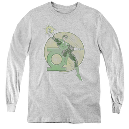 Green Lantern Retro Lantern Iron On - Youth Long Sleeve T-Shirt Youth Long Sleeve T-Shirt Green Lantern   
