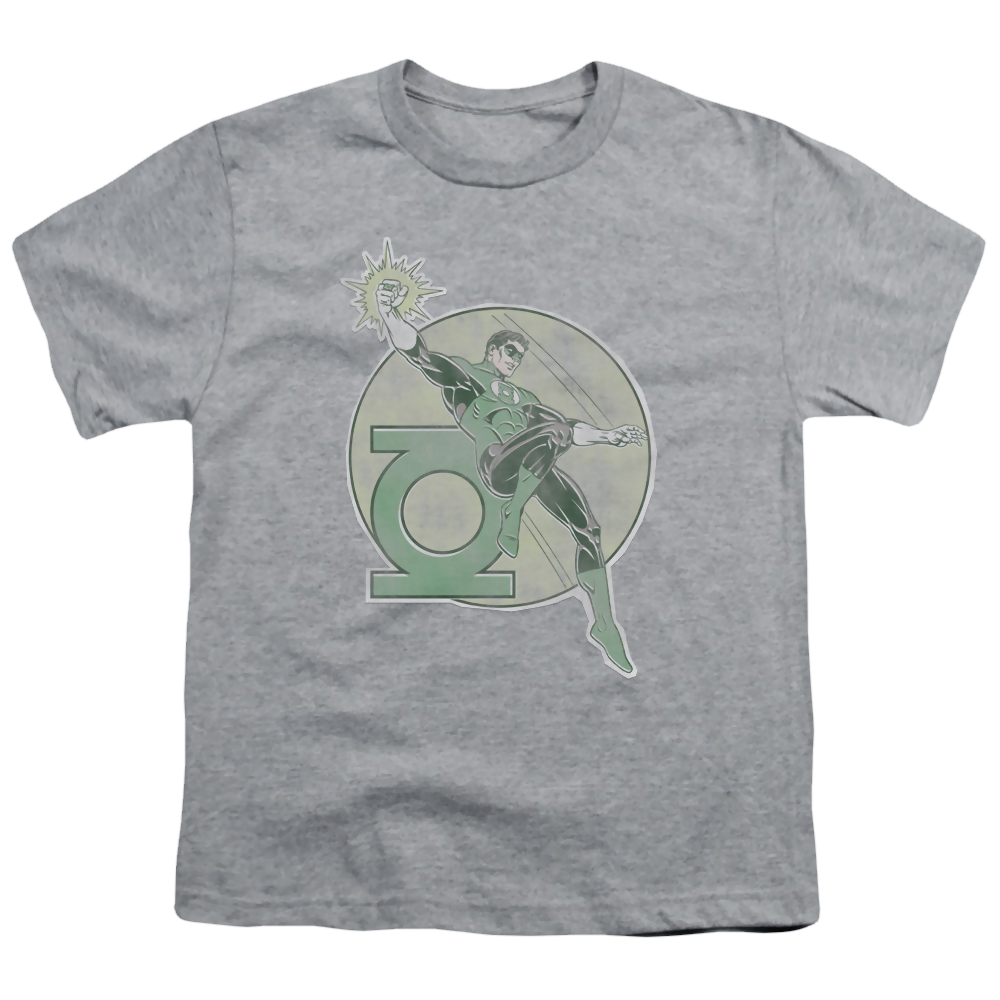 Green Lantern Retro Lantern Iron On - Youth T-Shirt Youth T-Shirt (Ages 8-12) Green Lantern   