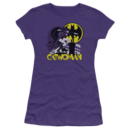 Catwoman Rooftop Cat - Juniors T-Shirt Juniors T-Shirt Catwoman   