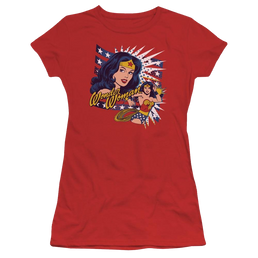 DC Comics Pop Art Wonder - Juniors T-Shirt Juniors T-Shirt Wonder Woman   
