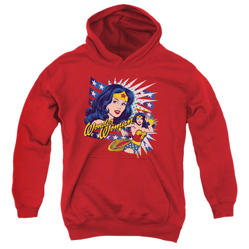Wonder Woman Pop Art Wonder - Youth Hoodie Youth Hoodie (Ages 8-12) Wonder Woman   
