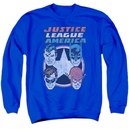 DC Comics 4 Stars - Men's Crewneck Sweatshirt Men's Crewneck Sweatshirt Justice League   