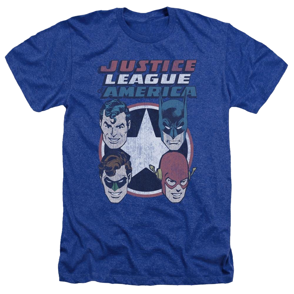 DC Comics 4 Stars - Men's Heather T-Shirt Men's Heather T-Shirt Justice League   