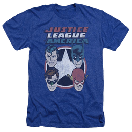 DC Comics 4 Stars - Men's Heather T-Shirt Men's Heather T-Shirt Justice League   