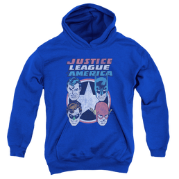 Justice League 4 Stars - Youth Hoodie Youth Hoodie (Ages 8-12) Justice League   