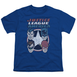 Justice League 4 Stars - Youth T-Shirt Youth T-Shirt (Ages 8-12) Justice League   