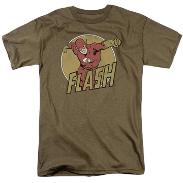 Safari green men's regular fit t-shirt with Flashy graphic