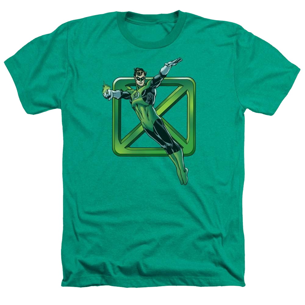 DC Comics Green Cross - Men's Heather T-Shirt Men's Heather T-Shirt Green Lantern   