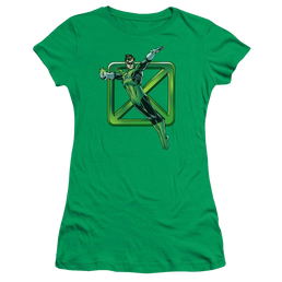 DC Comics Green Cross - Juniors T-Shirt Juniors T-Shirt Green Lantern   
