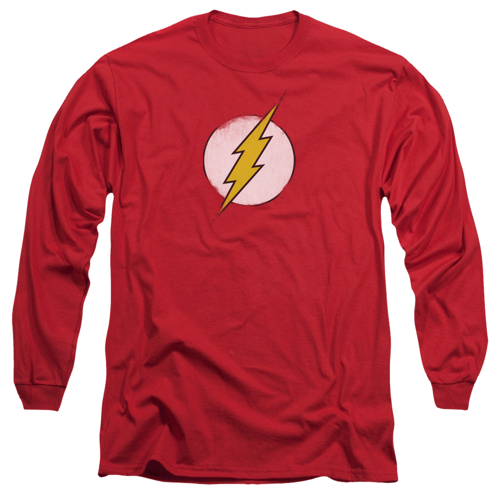 Flash, The Rough Flash Logo - Men's Long Sleeve T-Shirt Men's Long Sleeve T-Shirt The Flash   