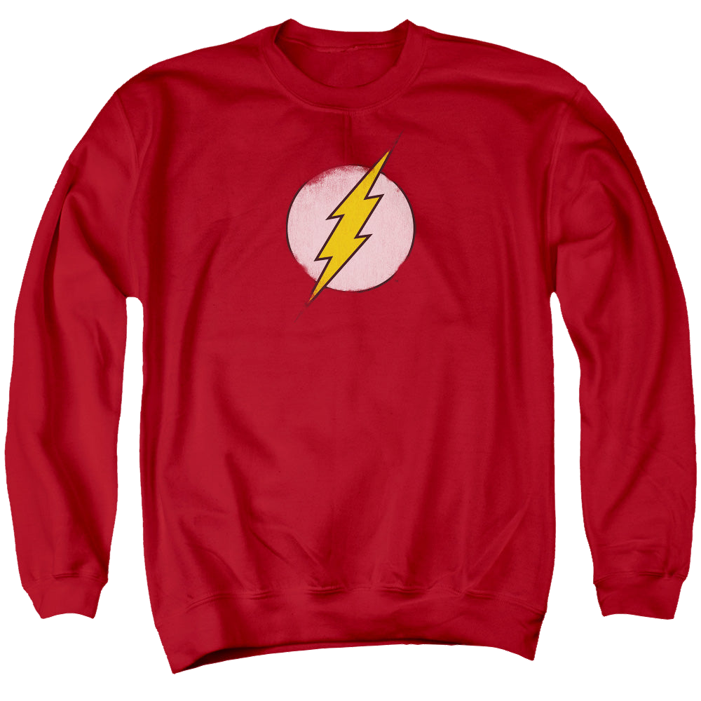Flash, The Rough Flash Logo - Men's Crewneck Sweatshirt Men's Crewneck Sweatshirt The Flash   