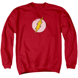 Flash, The Rough Flash Logo - Men's Crewneck Sweatshirt Men's Crewneck Sweatshirt The Flash   