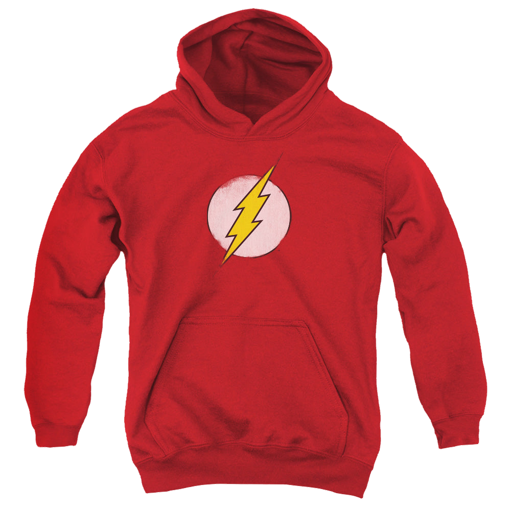 Flash, The Rough Flash Logo - Youth Hoodie Youth Hoodie (Ages 8-12) The Flash   