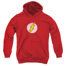 Flash, The Rough Flash Logo - Youth Hoodie Youth Hoodie (Ages 8-12) The Flash   