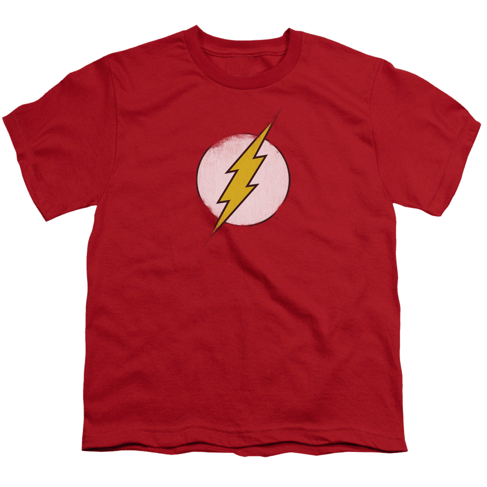 Flash, The Rough Flash Logo - Youth T-Shirt Youth T-Shirt (Ages 8-12) The Flash   