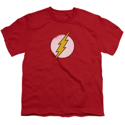 Flash, The Rough Flash Logo - Youth T-Shirt Youth T-Shirt (Ages 8-12) The Flash   