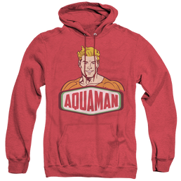 Aquaman Aquaman Sign - Heather Pullover Hoodie Heather Pullover Hoodie Aquaman   