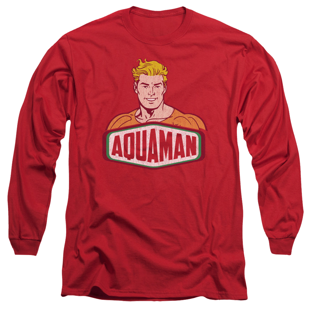 Aquaman Aquaman Sign - Men's Long Sleeve T-Shirt Men's Long Sleeve T-Shirt Aquaman   