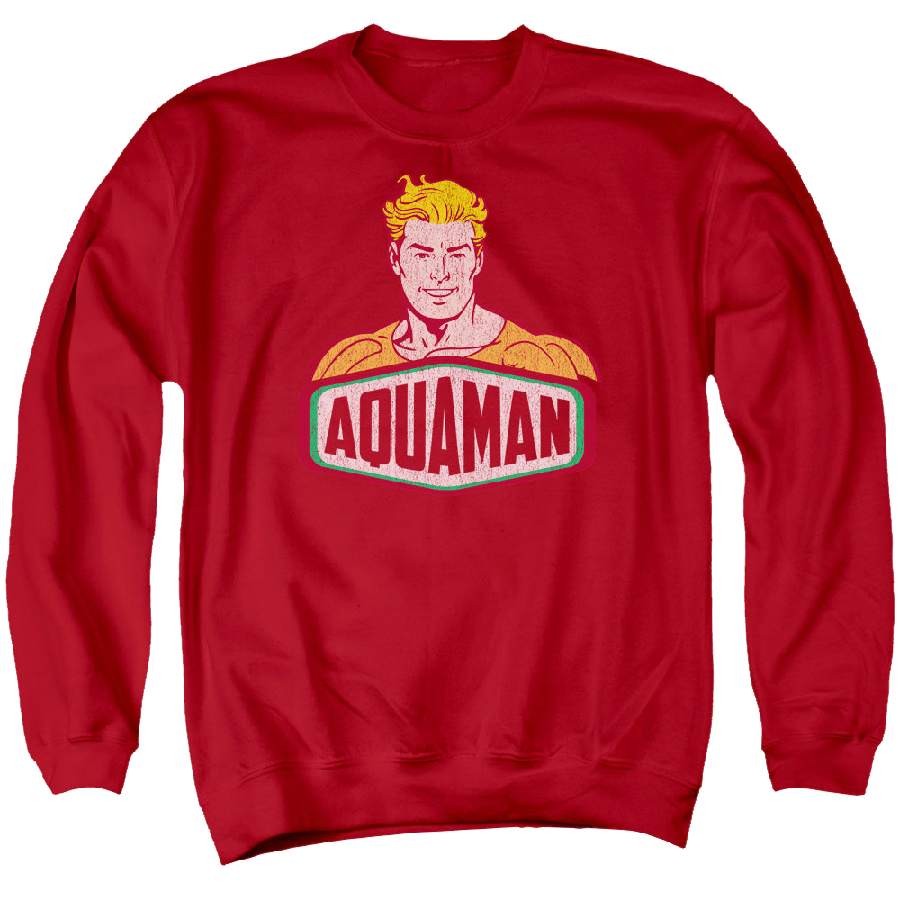 Aquaman Aquaman Sign - Men's Crewneck Sweatshirt Men's Crewneck Sweatshirt Aquaman   
