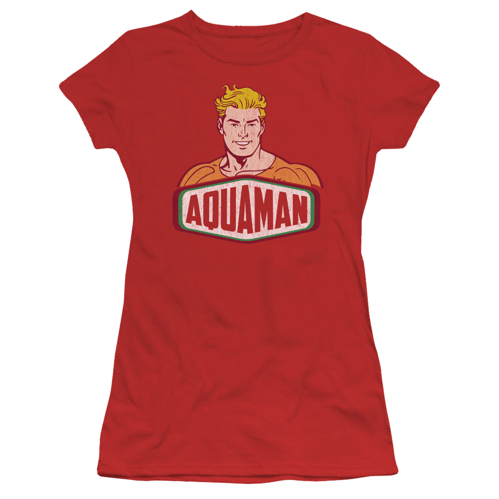 Aquaman Aquaman Sign - Juniors T-Shirt Juniors T-Shirt Aquaman   