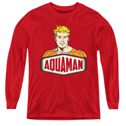 Aquaman Aquaman Sign - Youth Long Sleeve T-Shirt Youth Long Sleeve T-Shirt Aquaman   