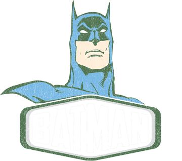 Kelly green juniors t-shirt with DC Comics Batman Sign graphic