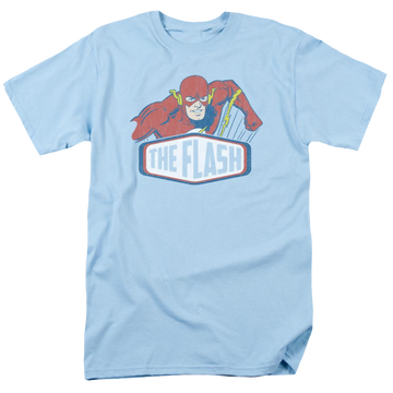 Light blue men's regular fit t-shirt with Flash Sign graphic