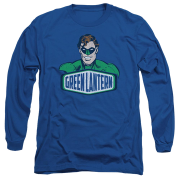 Royal men's long sleeve t-shirt with DC Comics Green Lantern Sign graphic