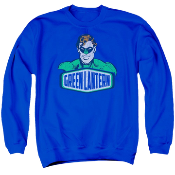 Royal men's crewneck sweatshirt with DC Comics Green Lantern Sign graphic
