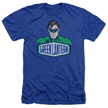 Royal men's heather t-shirt with Green Lantern Sign graphic