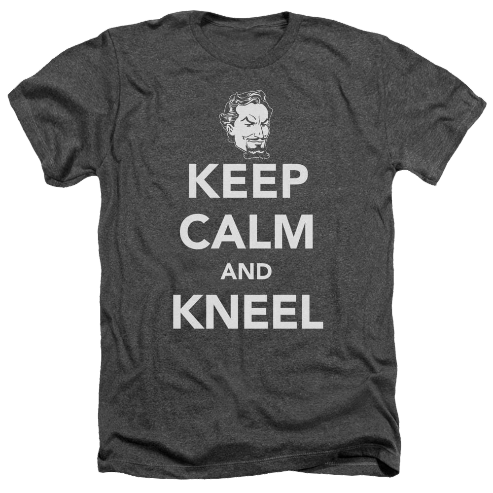 DC Comics Keep Calm And Kneel - Men's Heather T-Shirt Men's Heather T-Shirt DC Comics   