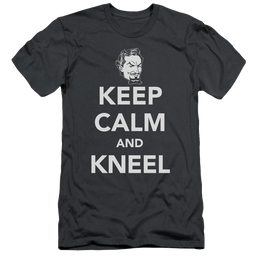 DC Comics Keep Calm And Kneel - Men's Slim Fit T-Shirt Men's Slim Fit T-Shirt DC Comics   