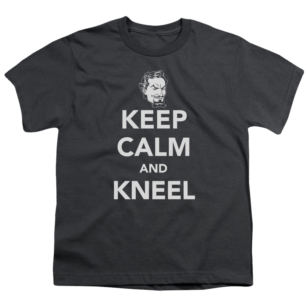 More DC Characters Keep Calm And Kneel - Youth T-Shirt Youth T-Shirt (Ages 8-12) DC Comics   