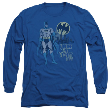 DC Comics Night Life - Men's Long Sleeve T-Shirt Men's Long Sleeve T-Shirt DC Comics   