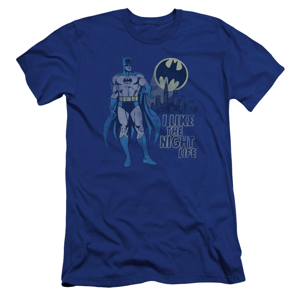 DC Comics Night Life - Men's Premium Slim Fit T-Shirt Men's Premium Slim Fit T-Shirt DC Comics   