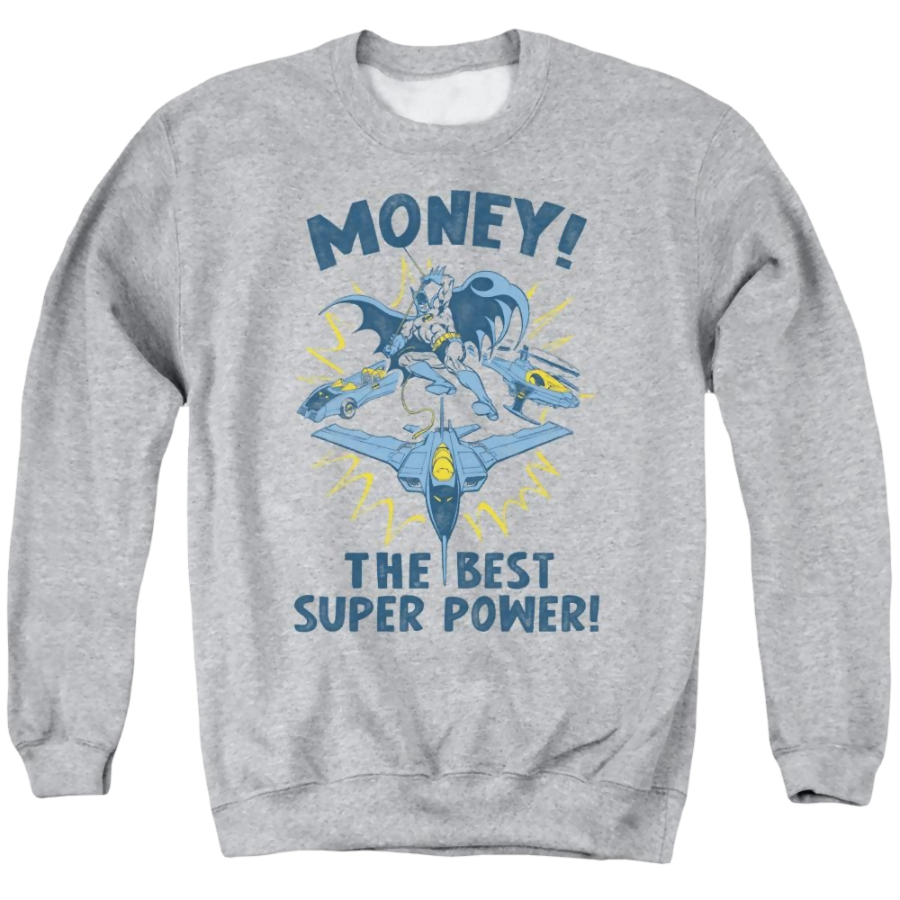 DC Comics Money - Men's Crewneck Sweatshirt Men's Crewneck Sweatshirt Batman   