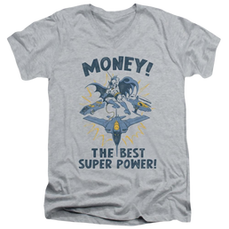 DC Comics Money - Men's V-Neck T-Shirt Men's V-Neck T-Shirt Batman   