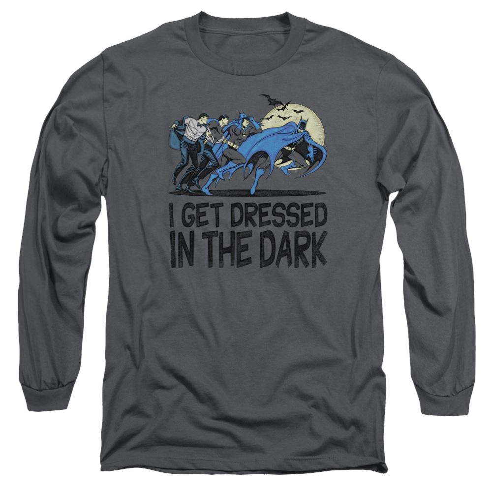DC Comics Get Dressed - Men's Long Sleeve T-Shirt Men's Long Sleeve T-Shirt Batman   