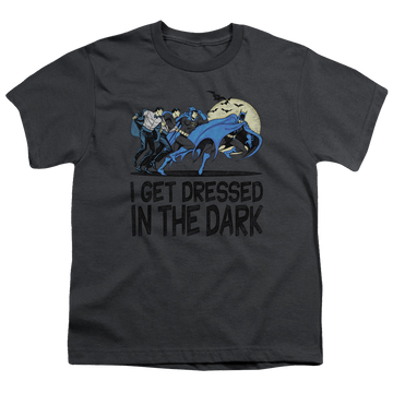 DC Batman Get Dressed - Youth T-Shirt Youth T-Shirt (Ages 8-12) Batman   