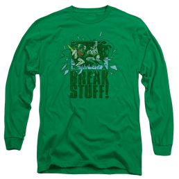 DC Comics Break Stuff - Men's Long Sleeve T-Shirt Men's Long Sleeve T-Shirt Batman   