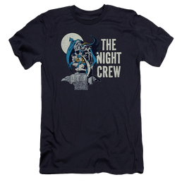 Dc Night Crew Premium Adult Slim Fit T-Shirt Men's Premium Slim Fit T-Shirt Batman   