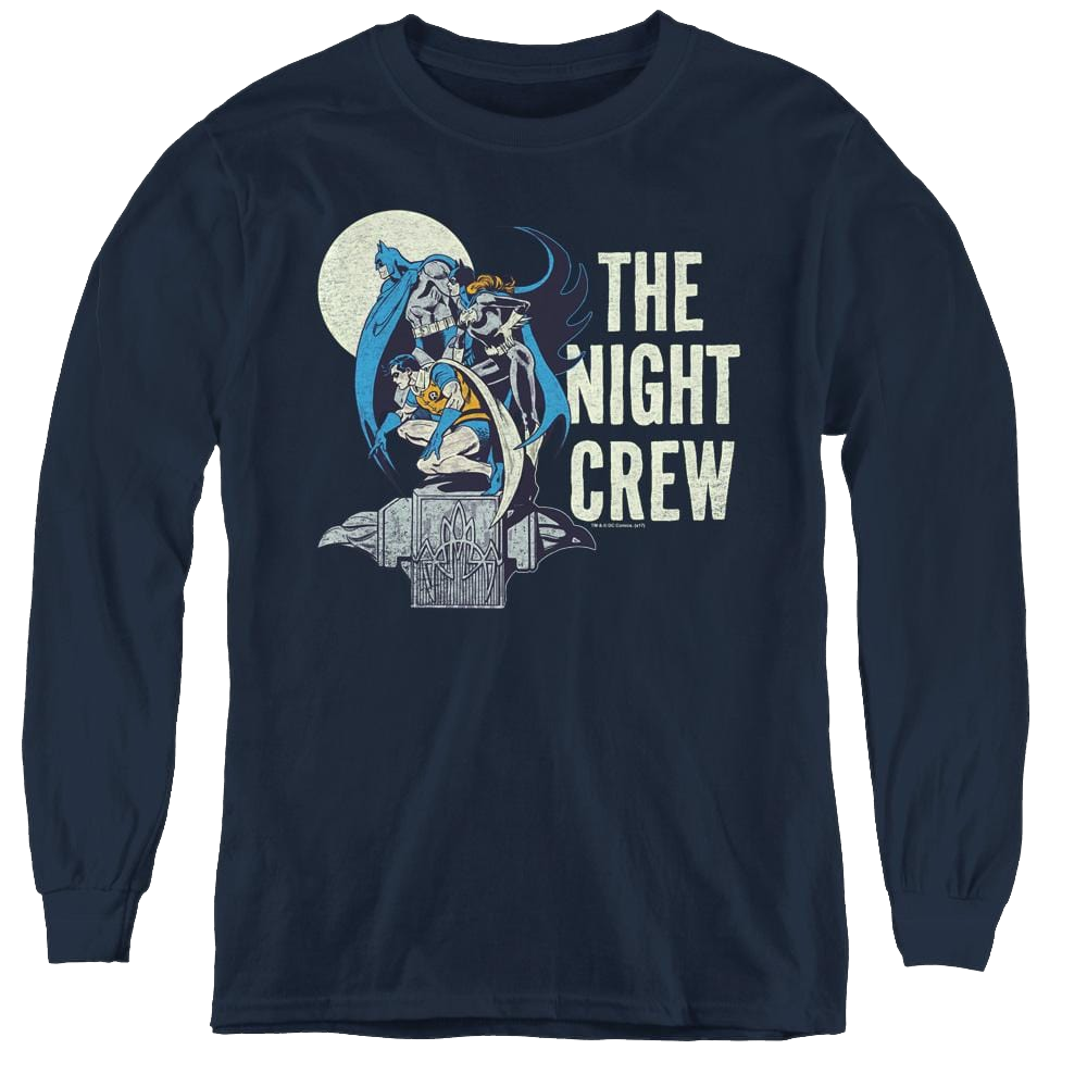 Dc Batman Night Crew - Youth Long Sleeve T-Shirt Youth Long Sleeve T-Shirt Batman   