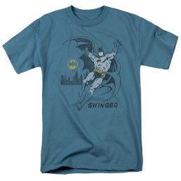 DC Comics Swinging - Men's Regular Fit T-Shirt Men's Regular Fit T-Shirt Batman   